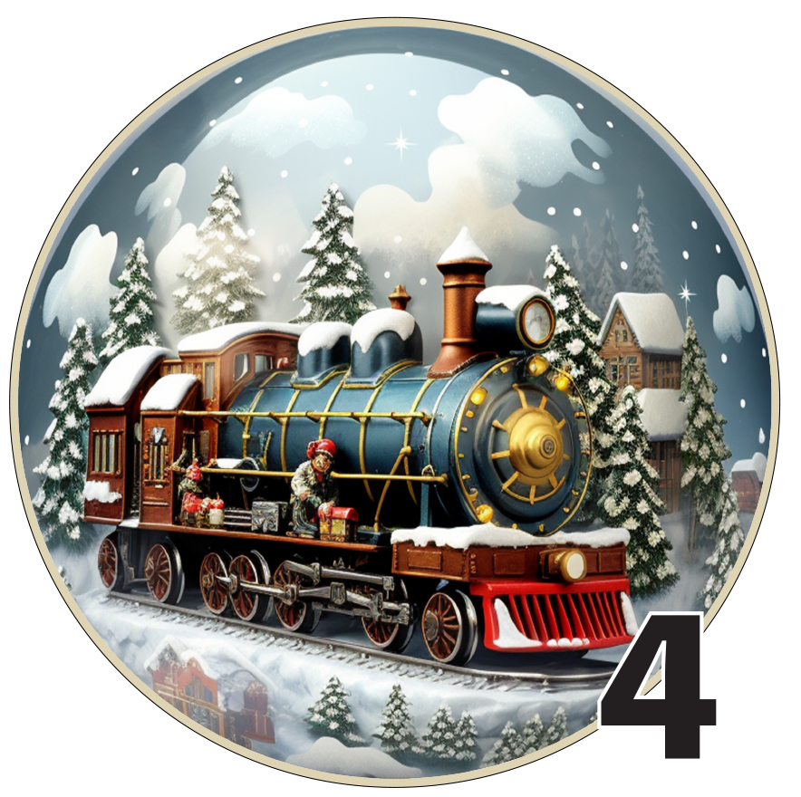 3" Christmas Ornaments (Group3B) 6 pieces