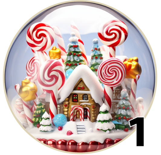 3" Christmas Ornaments (Group 4A) 6 items