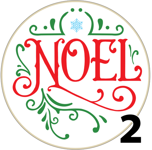 3" Christmas Ornaments (Group 4A) 6 items