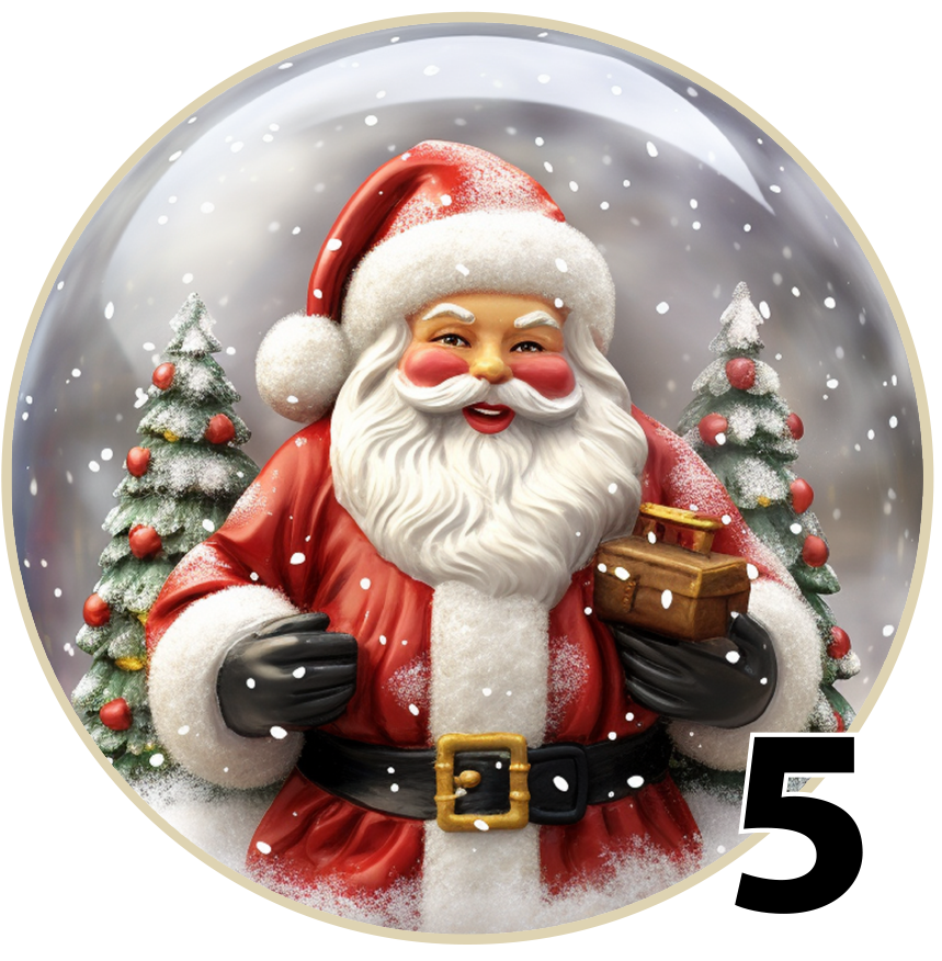 3" Christmas Ornaments (Group 4A) 6 items