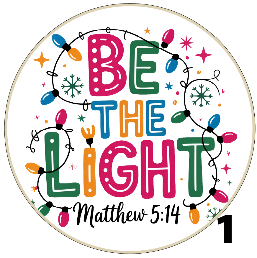 3" round Christmas ornaments (Group 5A)