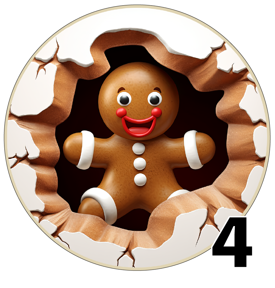 3" round Christmas ornaments (Group 5A)