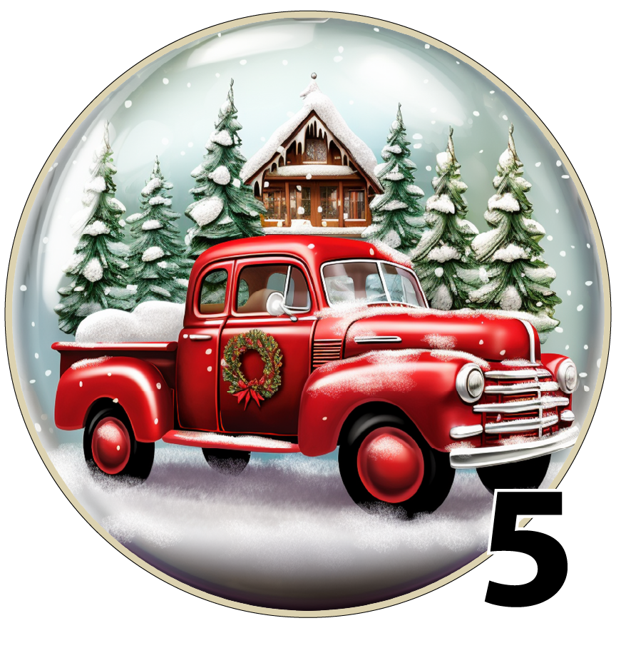 3" round Christmas ornaments (Group 5A)