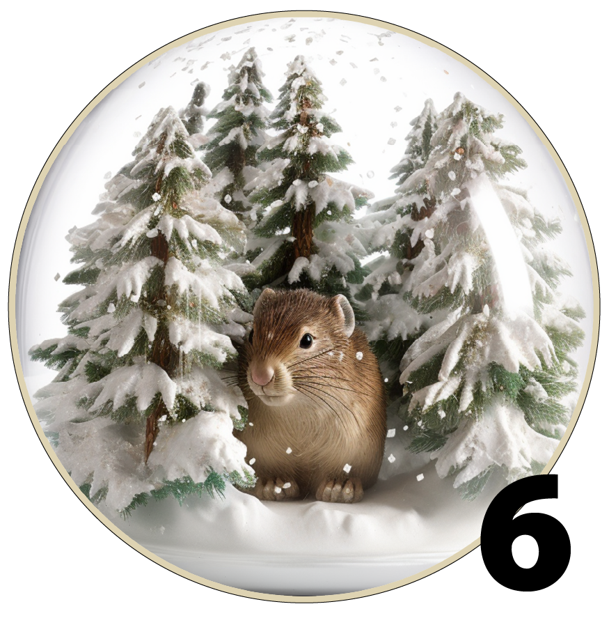 3" round Christmas ornaments (Group 5A)