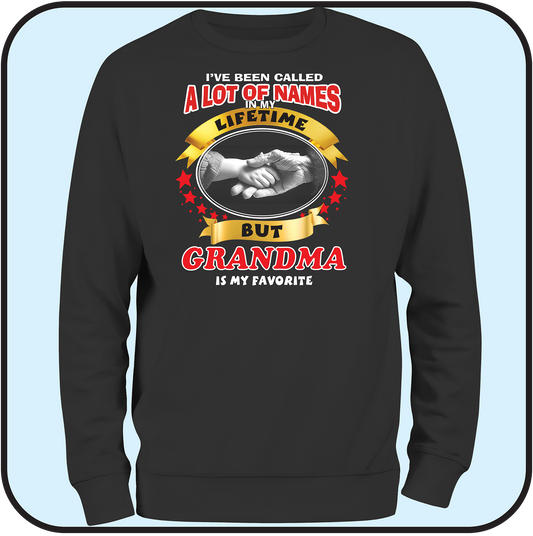Sweatshirt "I've been called a lot of names in my lifetime, but GRANDMA is my favorite"