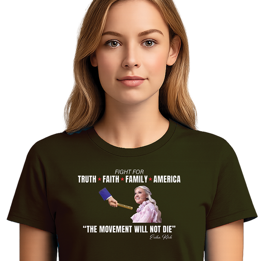 T-shirt " Fight for Truth, Faith, Family, America"