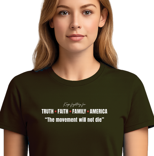 T-shirt: The Movement Will Not Die
