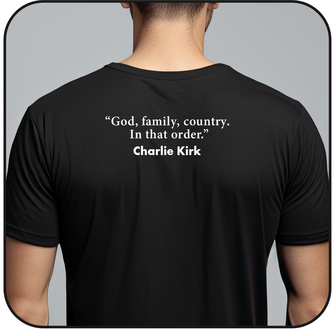 t-shirt: FREEDOM-God, family, country