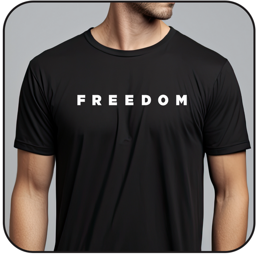 t-shirt: FREEDOM-God, family, country