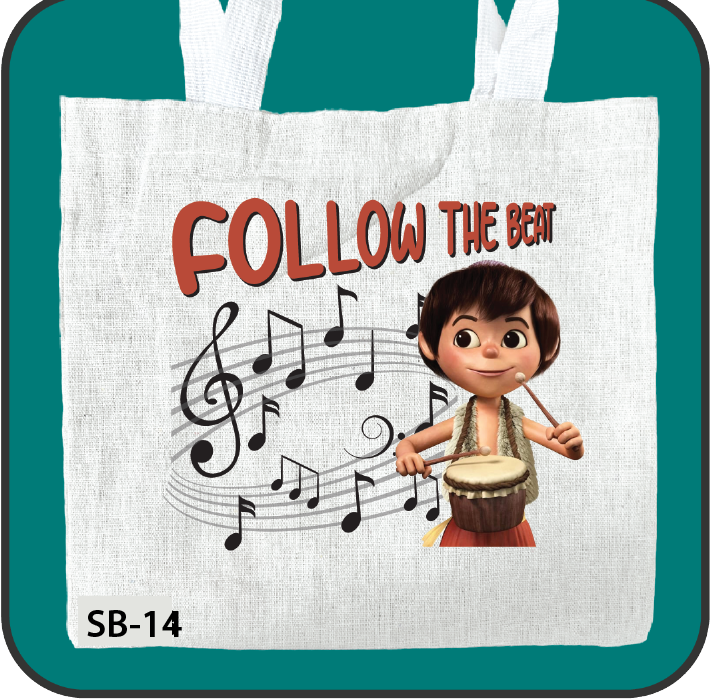 8"x8" imprinted canvas bags with images for small children image 12