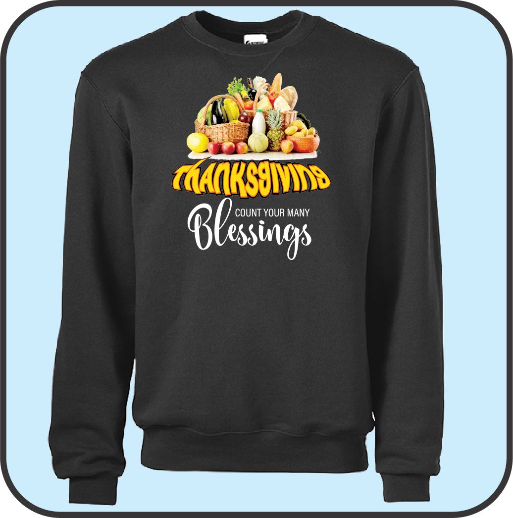 Sweatshirt "Count your many blessings" image 0