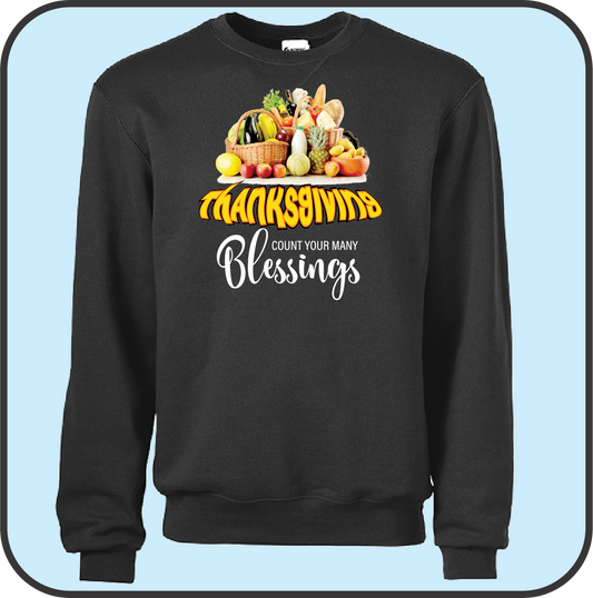 Sweatshirt "Count your many blessings" image 0