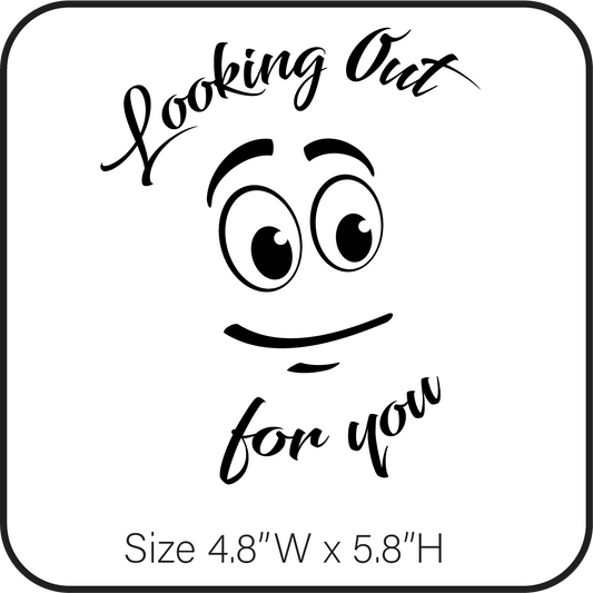 Looking out for you (black or white vinyl letters) image 0