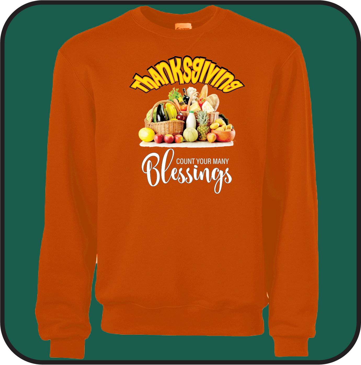 Thanksgiving "Count your many blessings" Sweatshirt image 3